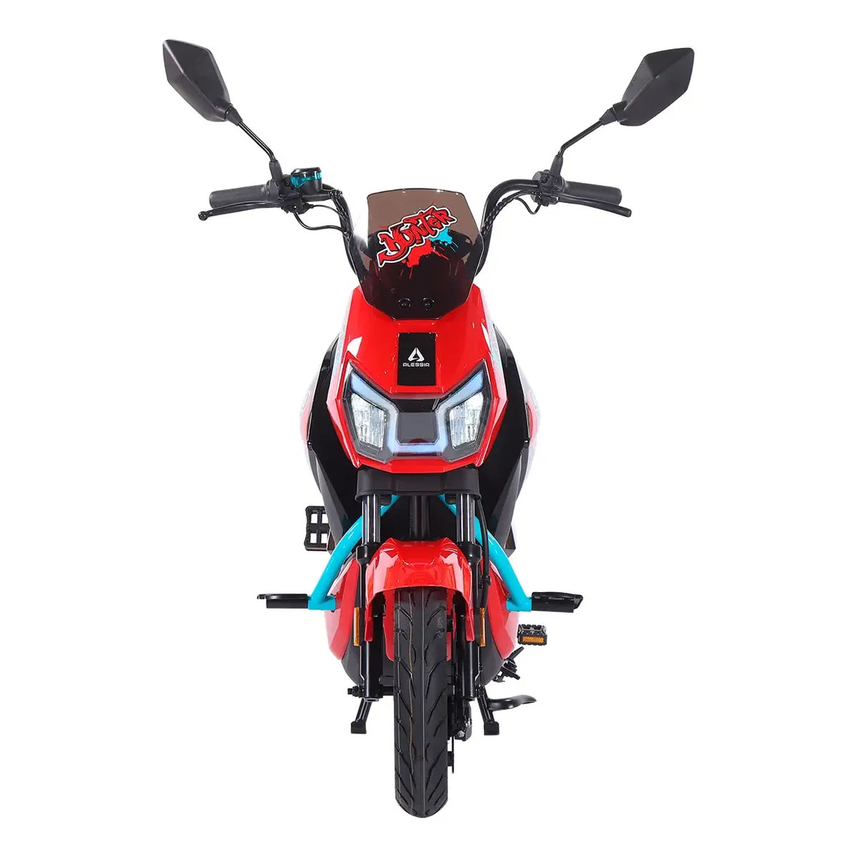 Motocicleta El&eacute;ctrica 800W Alessia Hunter Rojo image number null
