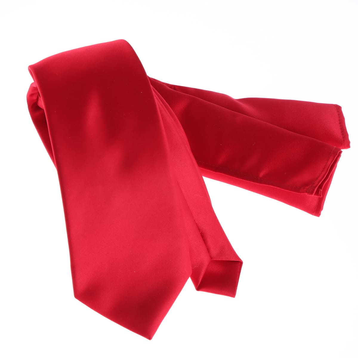 Set Corbata y Pa&ntilde;uelo Hombre Carlo Corinto Poli&eacute;ster Rojo image number null