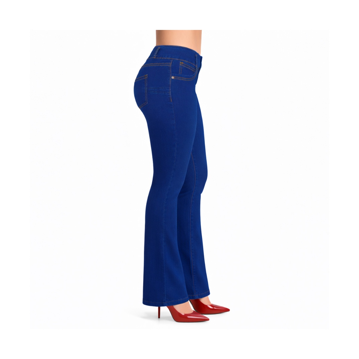 Jeans Pump Up Corte Campana Jeans Beronna Para Mujer image number null