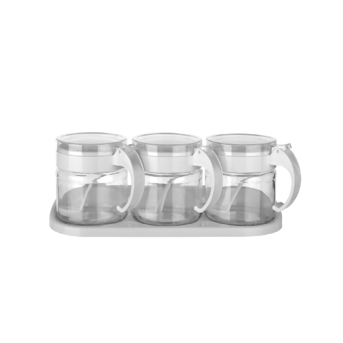 Juego De Especiero Vidrio Con Cuchara 300 Ml image number null