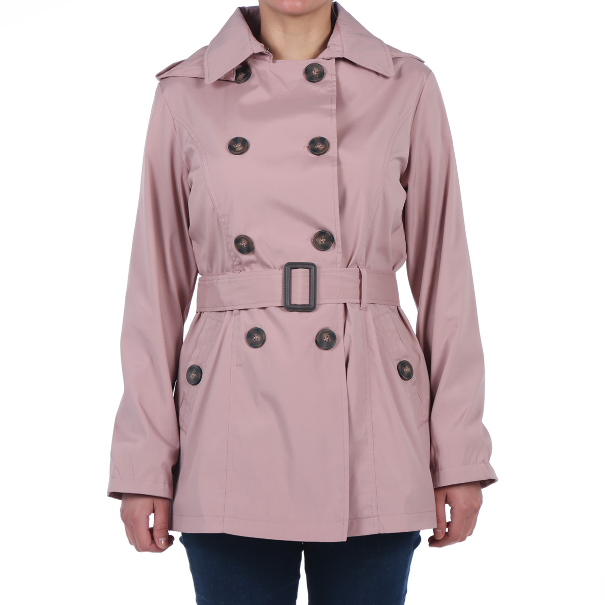 Gabardina Ajustable con Capucha ANN MILLER para Mujer image number null