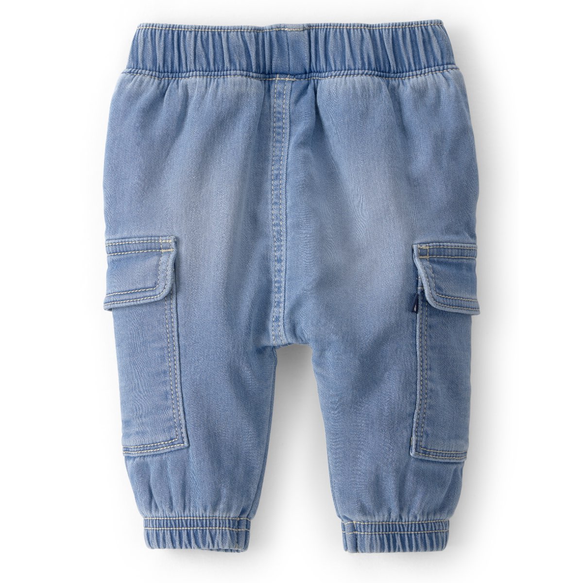 Pantal&oacute;n Cargo Tipo Jogger Oshkosh en Mezclilla Liso para Beb&eacute; Ni&ntilde;o image number null