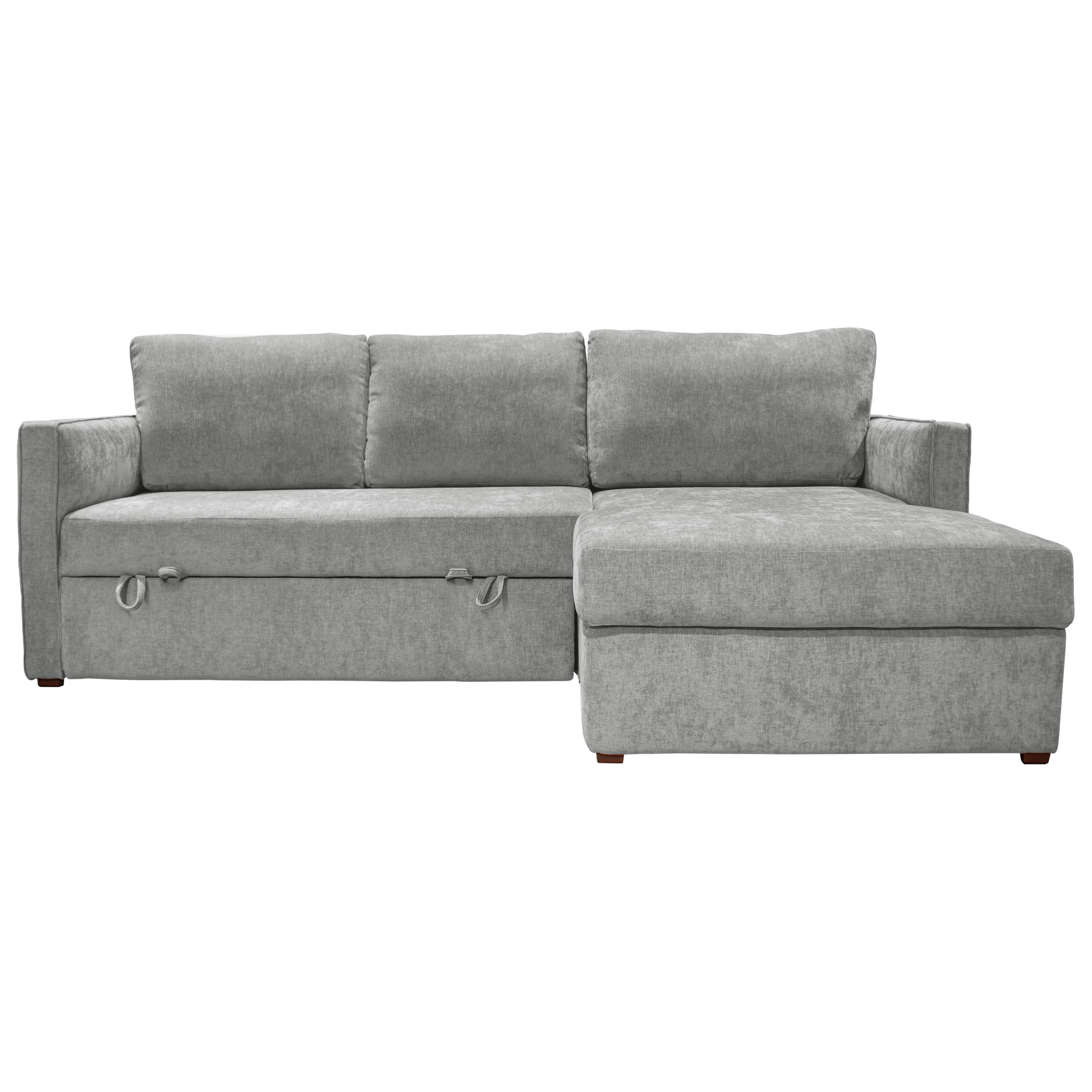 Sof&aacute; Cama Derecho Walnut T Gris Muebles Liz image number null