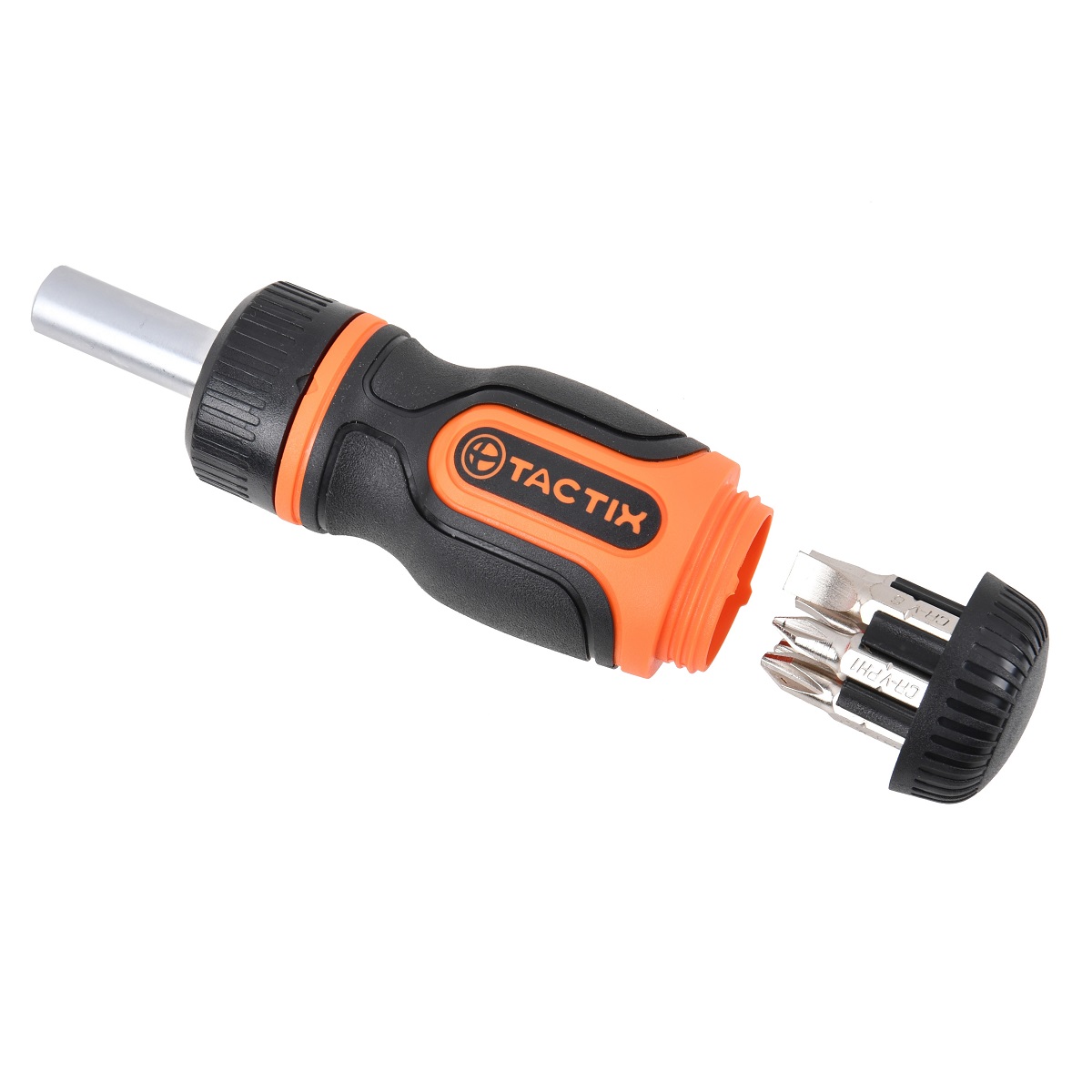 Desarmador Stubby con 6 Puntas Intercambiables TACTIX image number null