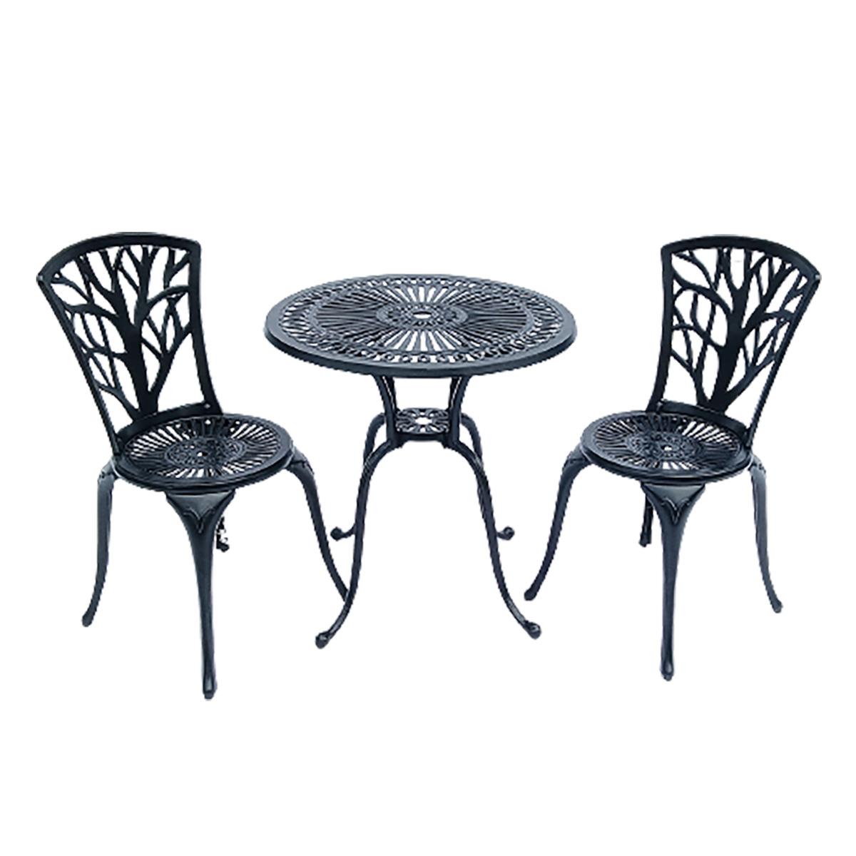 Set Dos Sillas Exterior Y Mesa Bistro Vincent Vintage Home image number null
