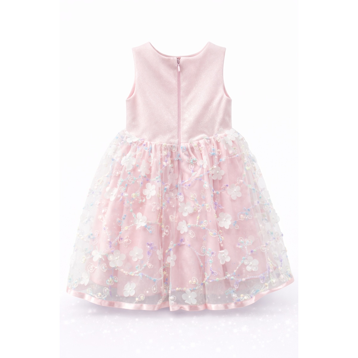 Vestido Flores sin Manga Pink Gallery para Ni&ntilde;a image number null