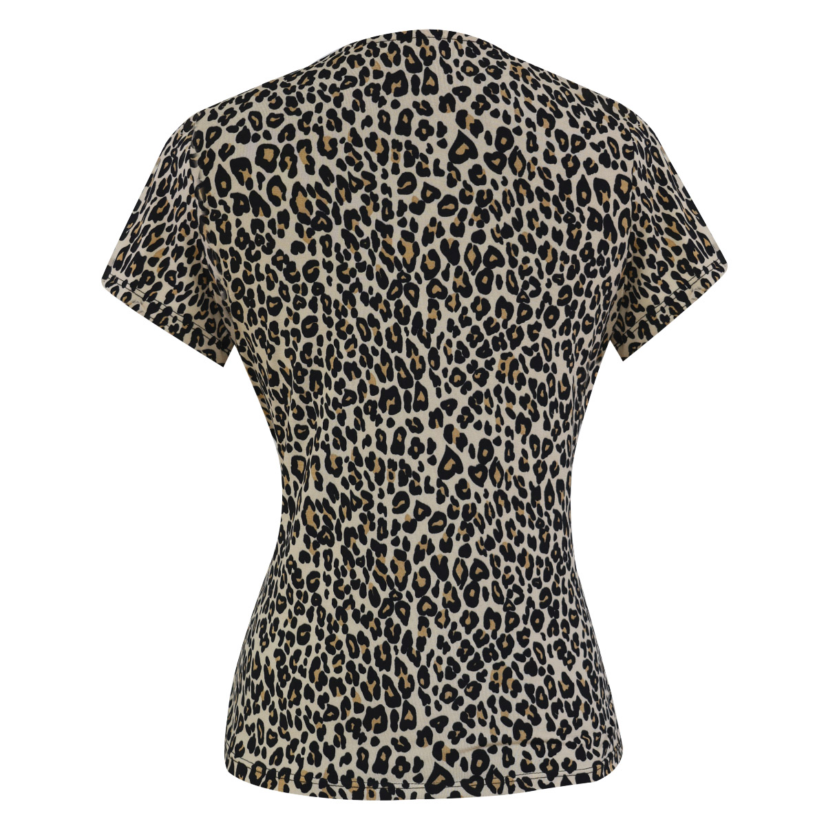 Blusa cruzada estampado de leopardo para Mujer Petite JUST BY BASEL image number null