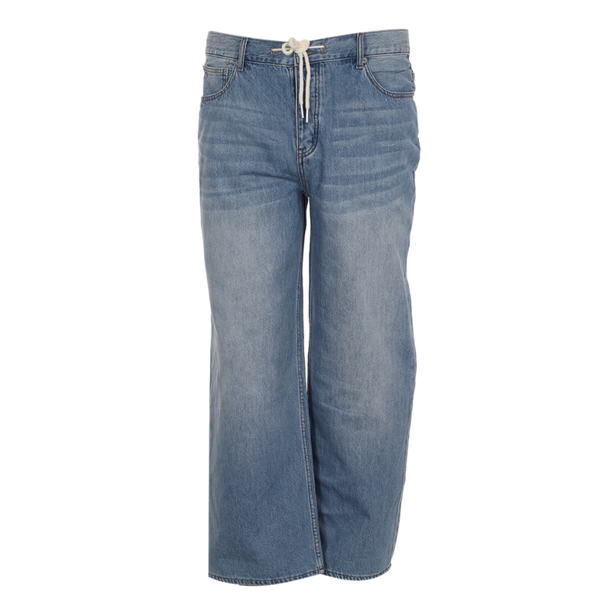 Pantal&oacute;n Mezclilla Con Cordon Life Styler Para Mujer Curvy image number null