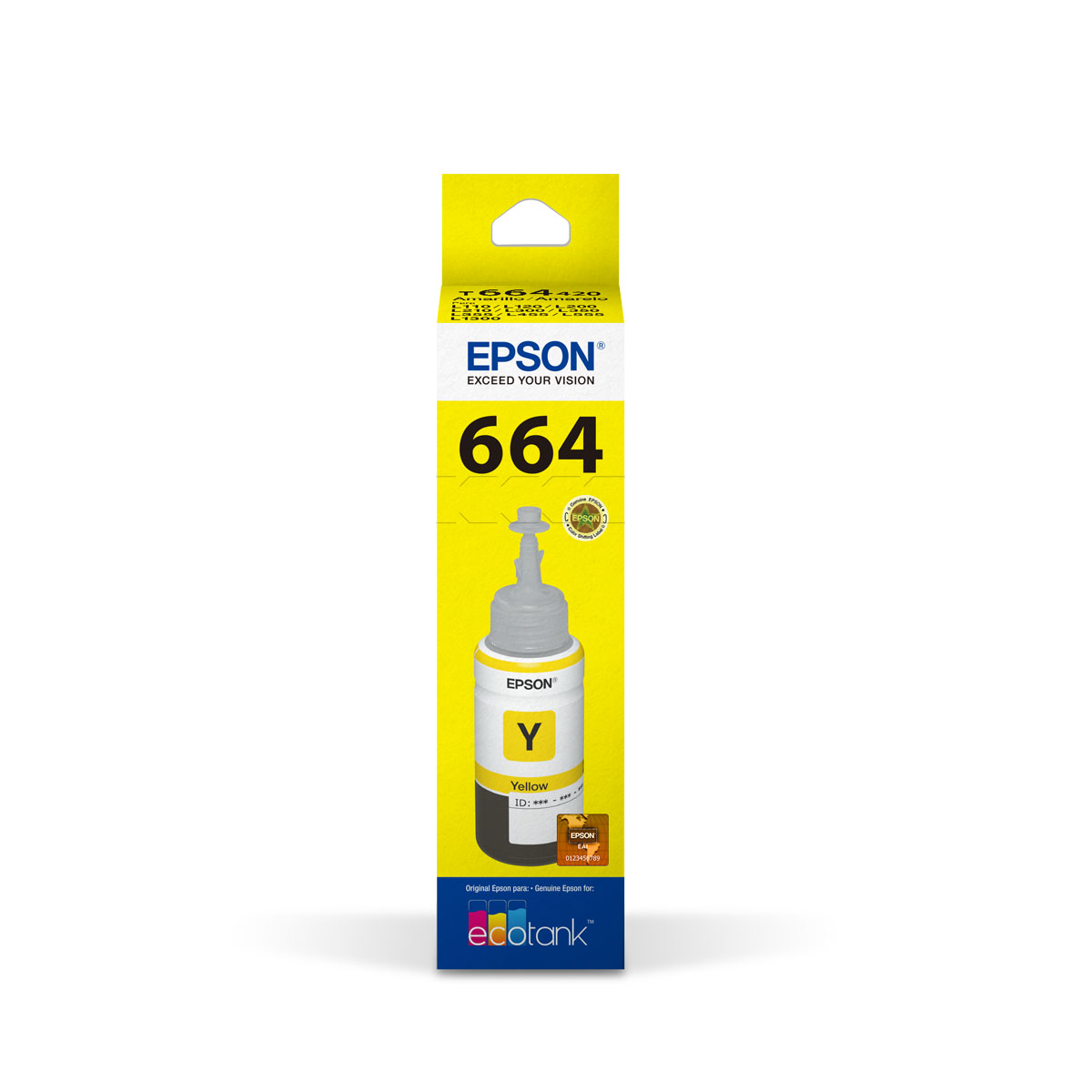 Botella De Tinta Amarillo T66 Epson image number null