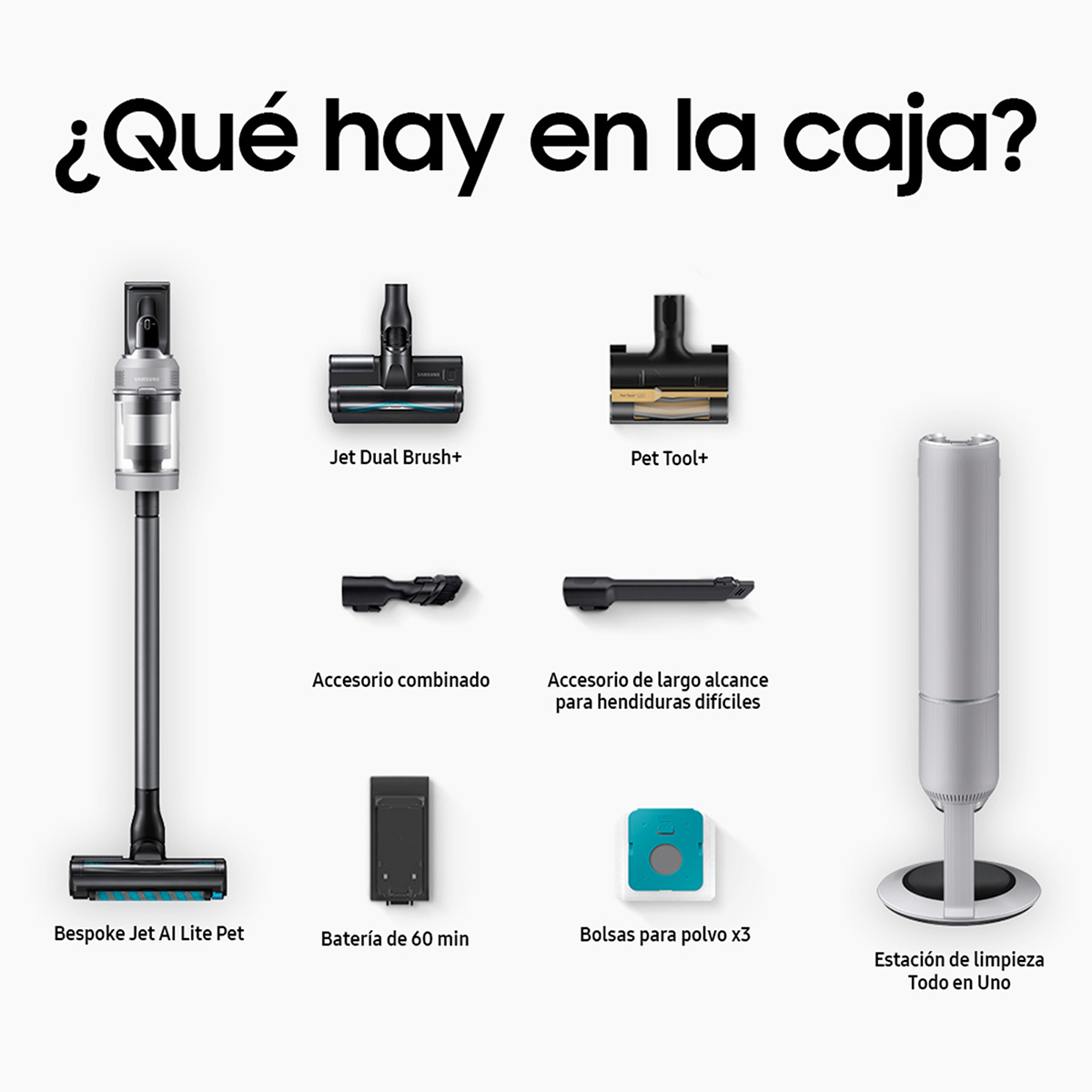 Aspiradora Samsung Bespoke Ai Jet Pet Vs80f28dmpax image number null