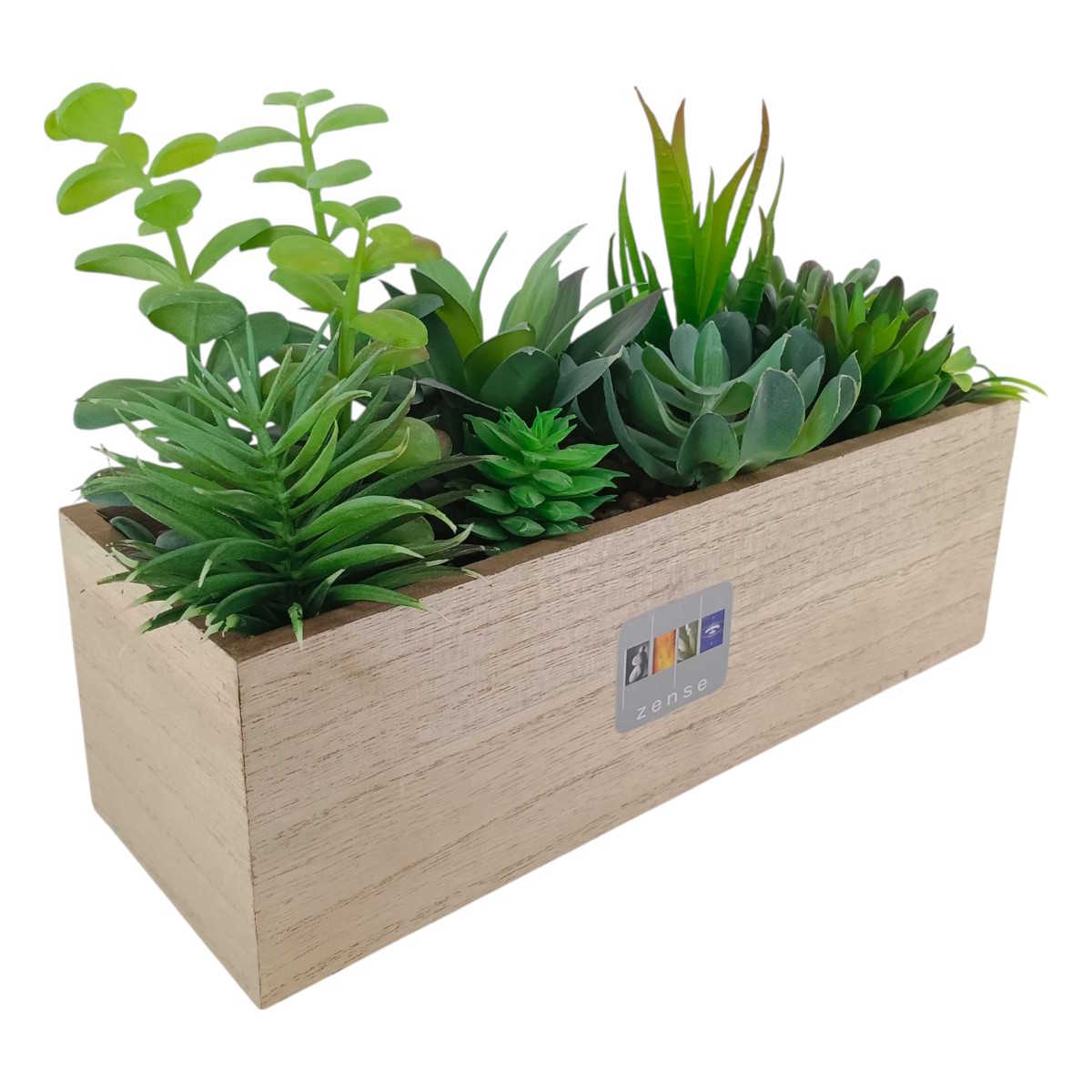 Maceta Decorativa Rectangular Natural Zense image number null