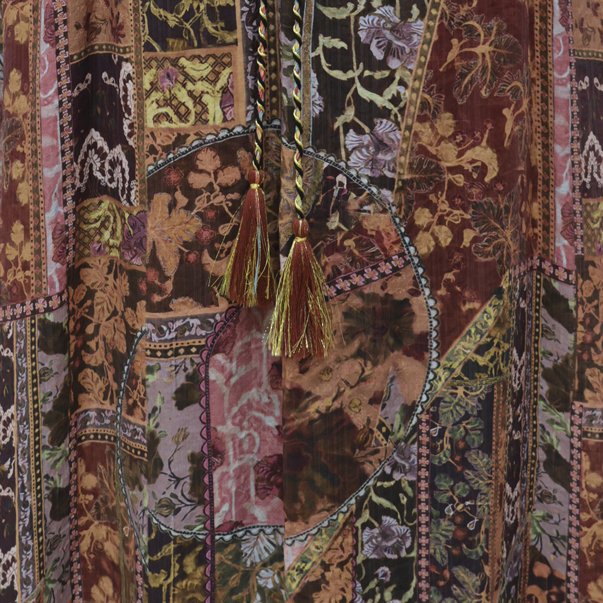 Falda maxi de estampado patchwork bohemio-chic para Mujer BASEL image number null