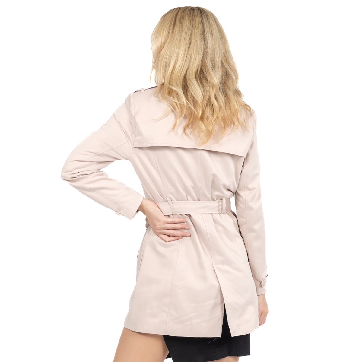 Gabardina Larga Cinturon Forever 21 para Mujer Junior image number null