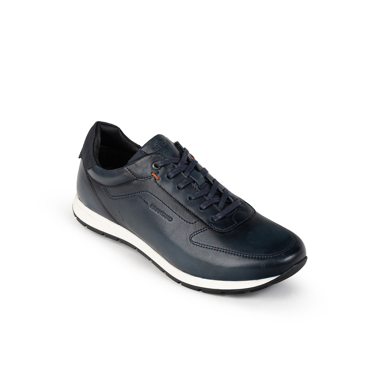 Tenis en Piel Para Hombre, Color Azul Brantano image number null