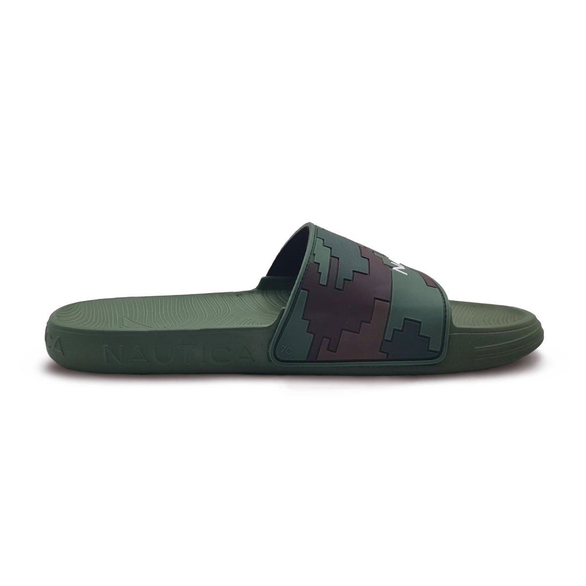 Sandalia Slide Nautica Verde para Hombre image number null
