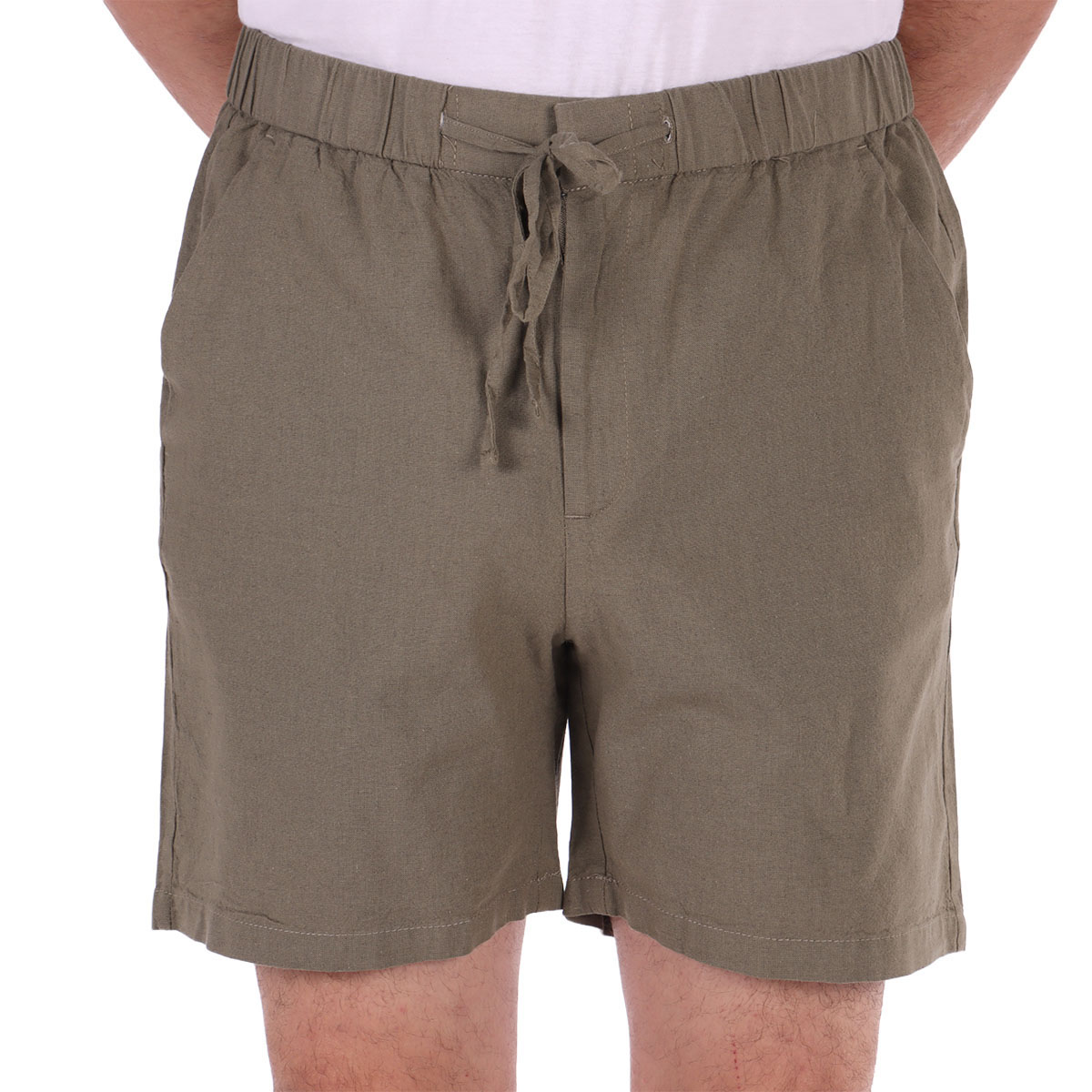 Bermuda Lino Cintura El&aacute;stica Fukka para Hombre image number null