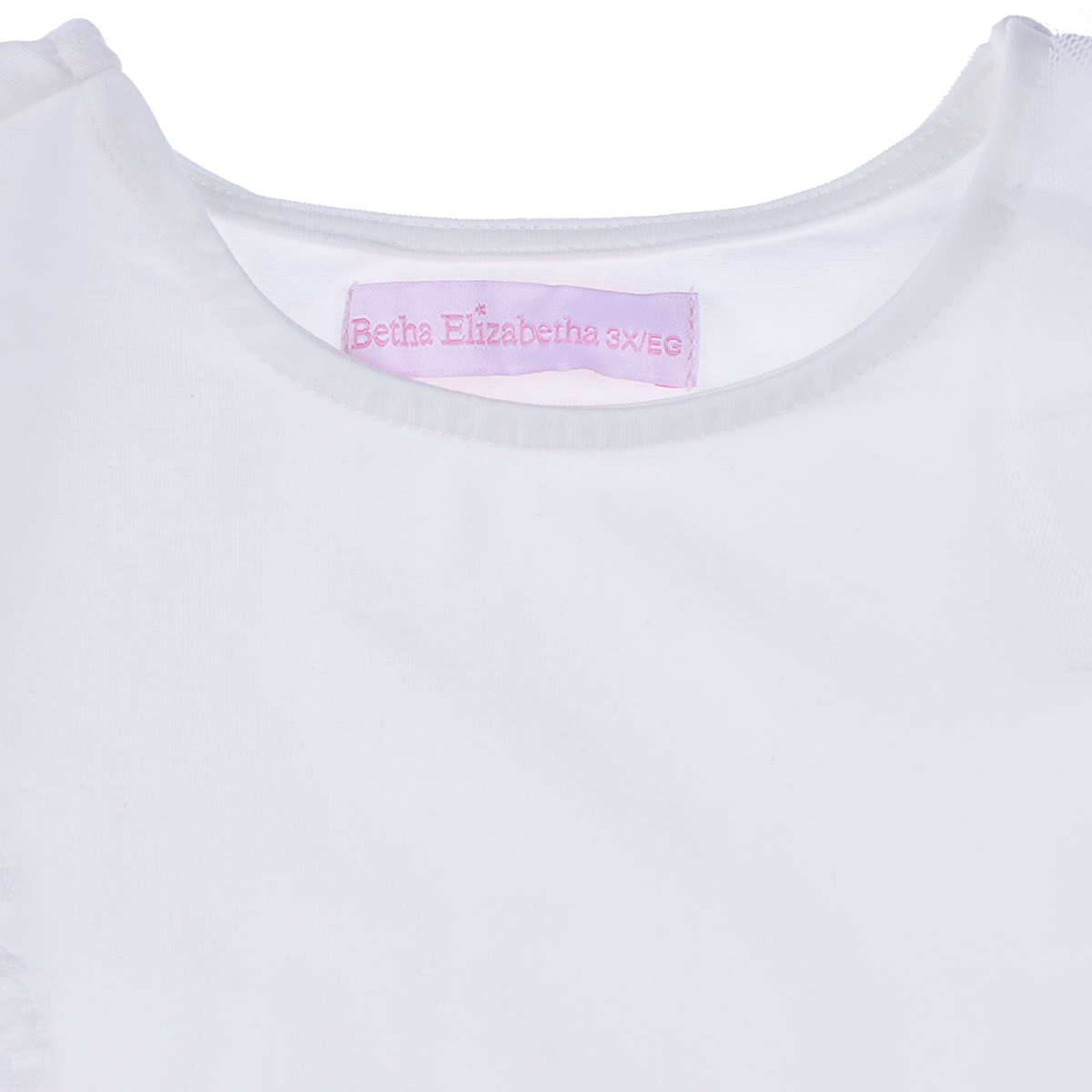 Playera con Tul Manga Larga  Bethaelizabetha para Beb&eacute; Ni&ntilde;a image number null