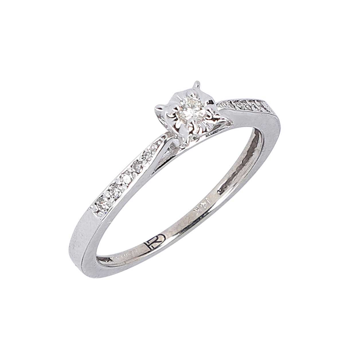Anillo Solitario Ilusi&oacute;n Oro 14K Romanza image number null