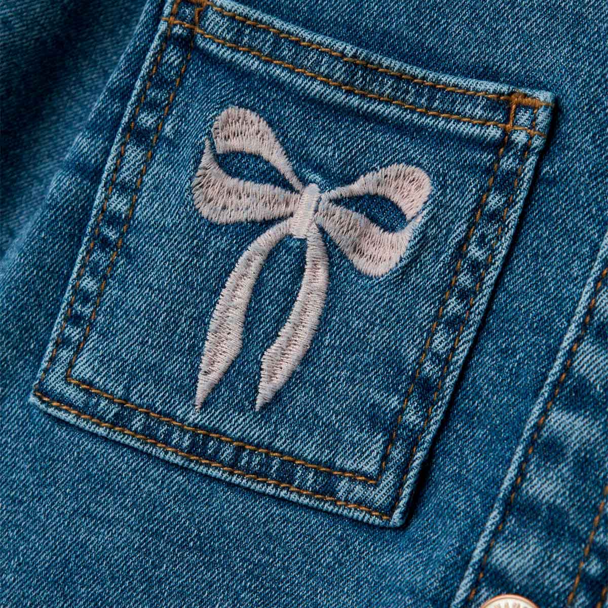 Chamarra Denim con Bolsillo Name It para Beb&eacute; Ni&ntilde;a image number null