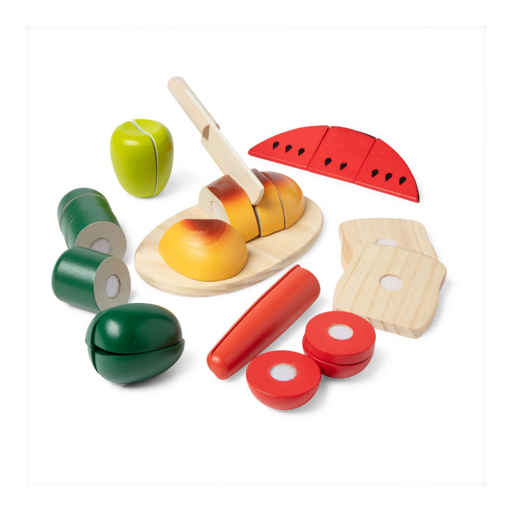 Melissa & Doug Juego de Alimentos Madera para Cortar SPIN MASTER image number null