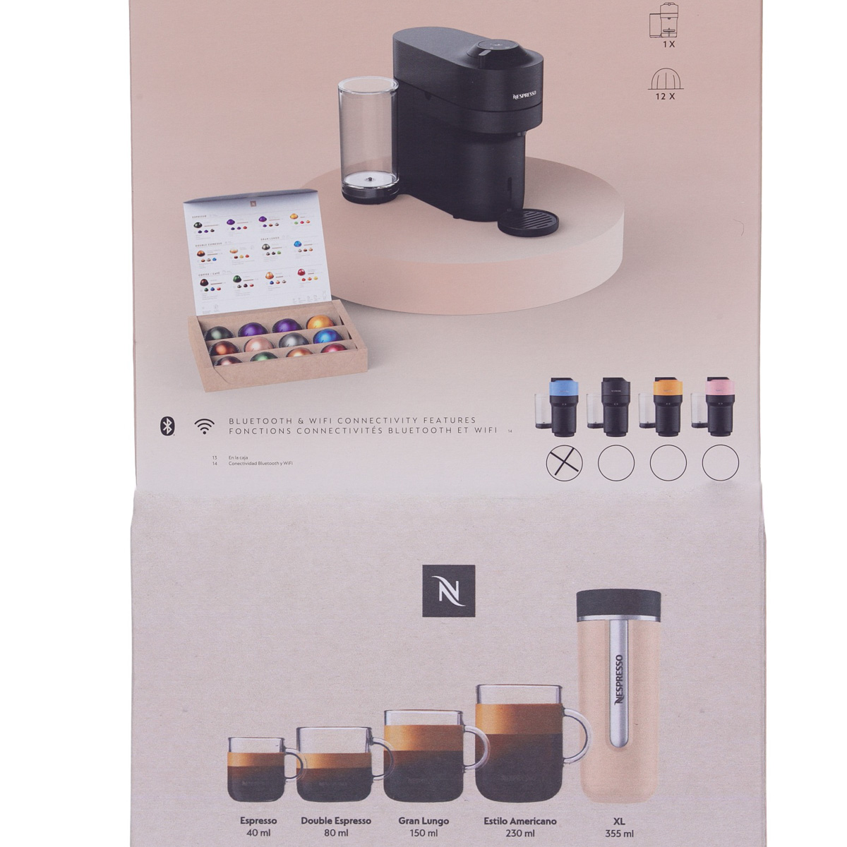 Cafetera Nespresso Vertuo Pop Combo Pacific Blue A3kgdv6-Usbl-Ne image number null