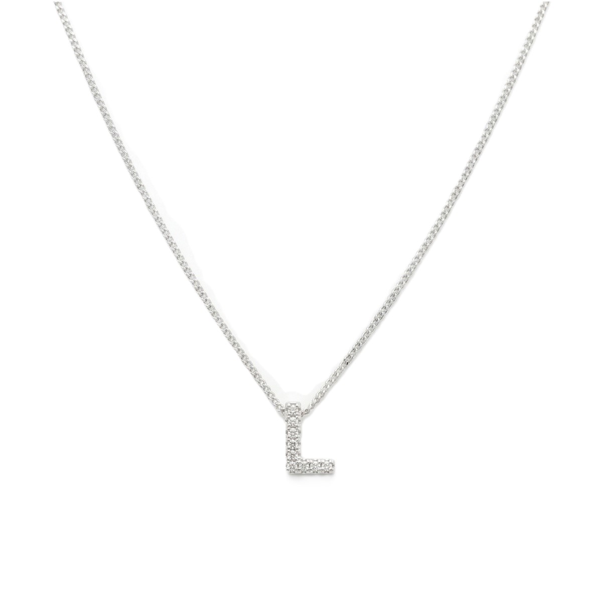 Collar Letra Inicial Mini Plata L Mae image number null