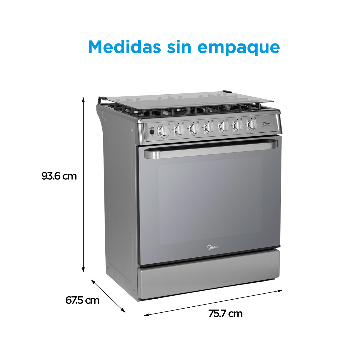 Estufa 30 Gris Con Air Fryer Midea image number null