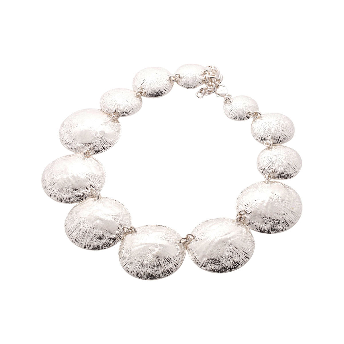 Collar Cadena Circular Plateada C2C image number null