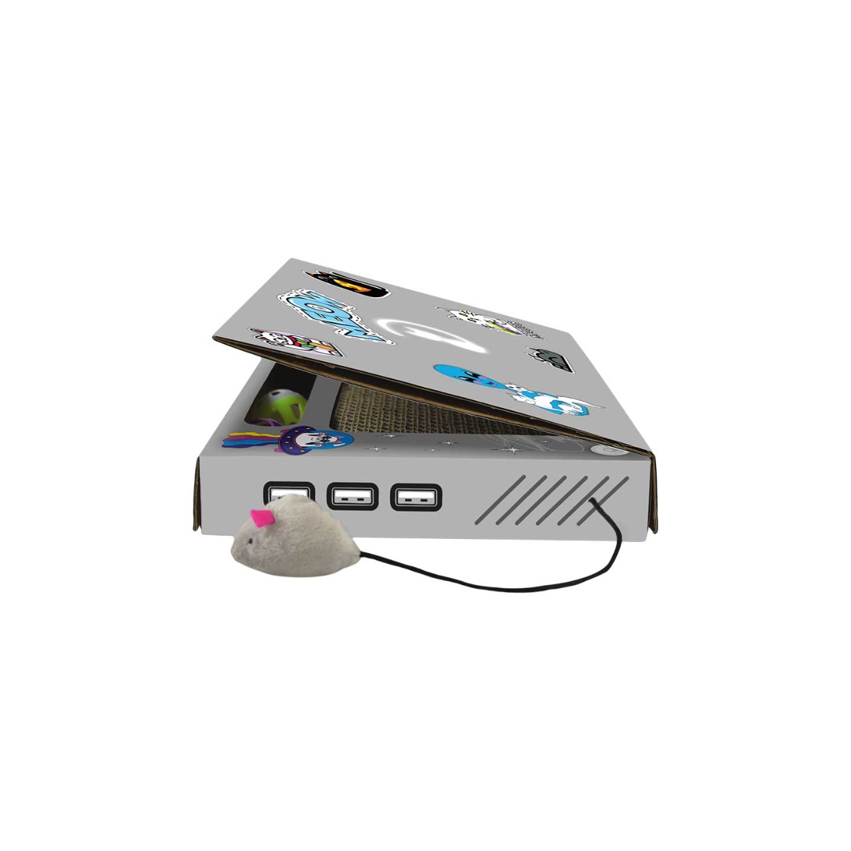 Rascador Con Juguete Laptop 33 Cm Fancy Pets image number null