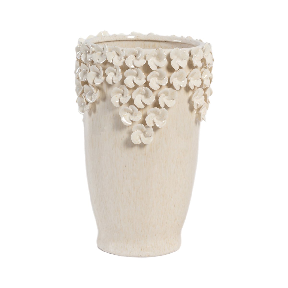 Vasija Vintage Home en Cer&aacute;mica Applique Flower image number null