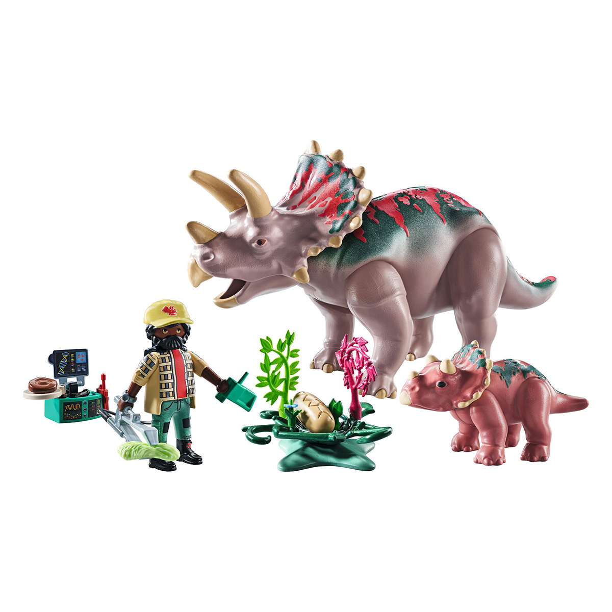 Familia De Triceratops Playmobil image number null