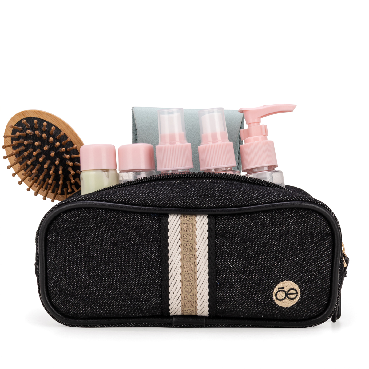 Cosmetiquera Cierre Doble Cloe Negro image number null