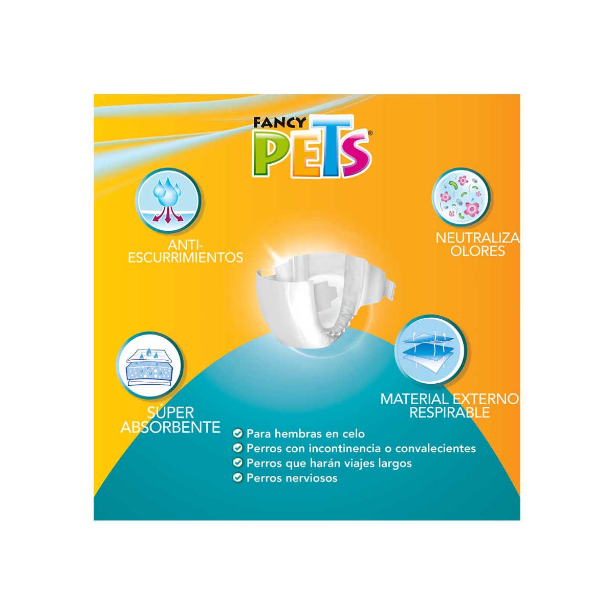 Pa&ntilde;al Med Para perro 12 Pz Fancy Pets image number null