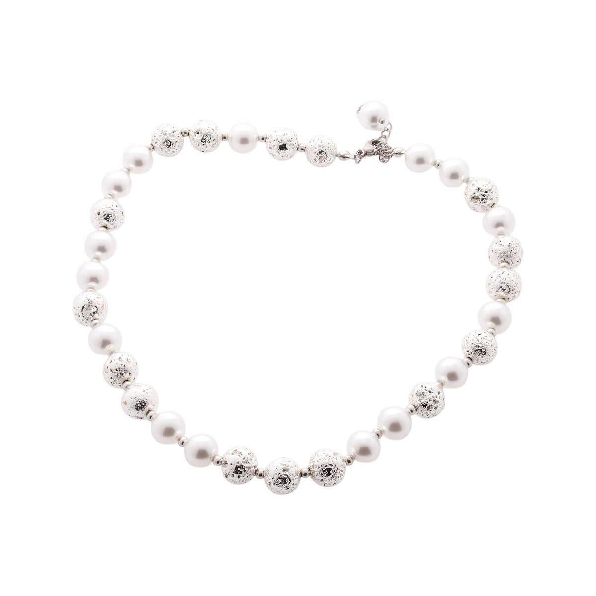 Collar 3 Perlas Plateadas Lulu image number null