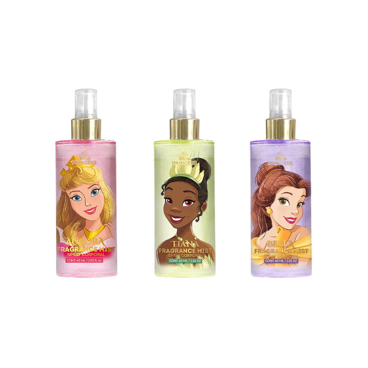 Set Body Mist con Glitter Princesas 3 piezas image number null