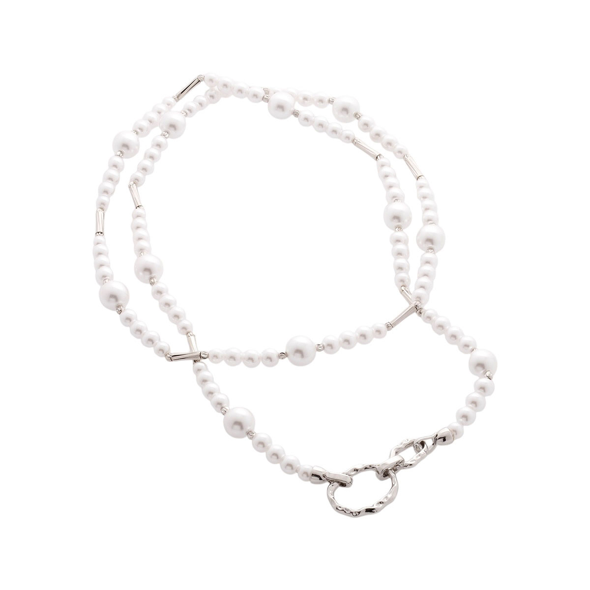 Collar Doble Largo Perla C2C image number null