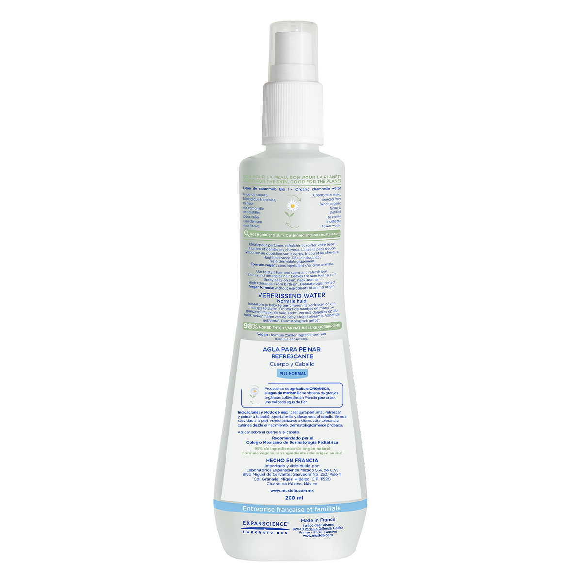 MUSTELA AGUA PARA PEINAR REFRESCANTE 200 ML image number null