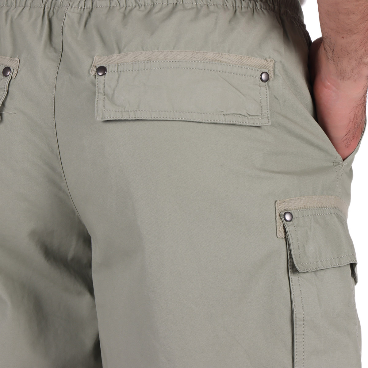Bermuda Regular Fit Cintura El&aacute;stica Fukka para Hombre image number null
