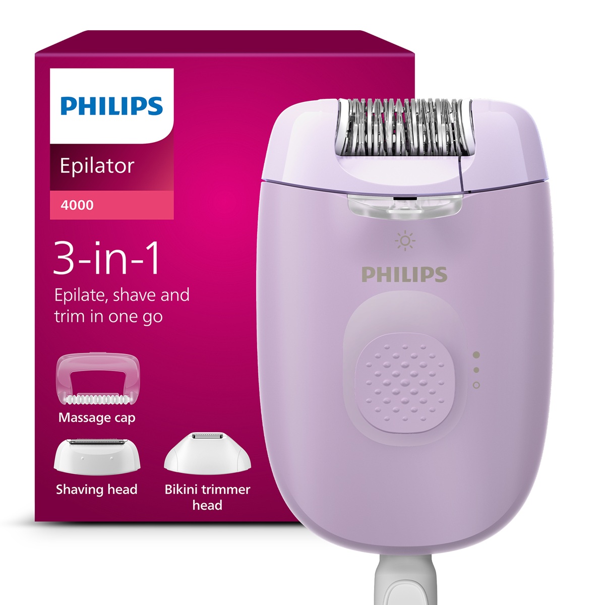 Depiladora Series 4000 BRE257/00 Philips image number null