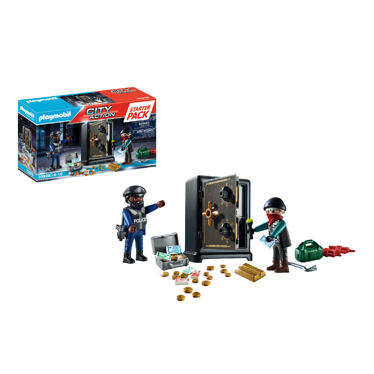 City Action Starter Pack Caja Fuerte PLAYMOBIL image number null