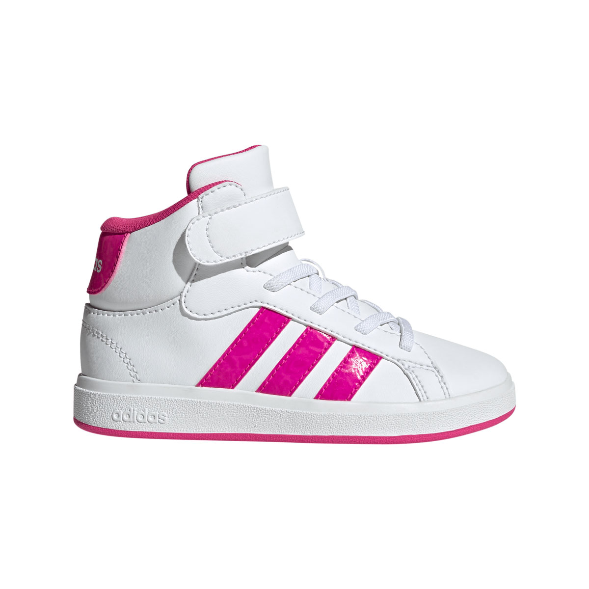 Tenis Bota Grand Court Velcro 19-26 Blanco Adidas image number null