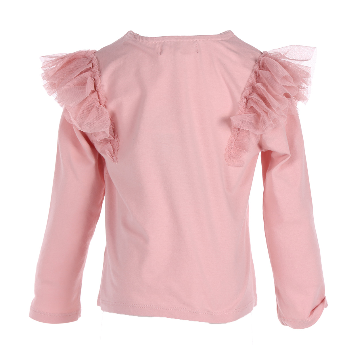 Playera con Tul Manga Larga  Bethaelizabetha para Beb&eacute; Ni&ntilde;a image number null