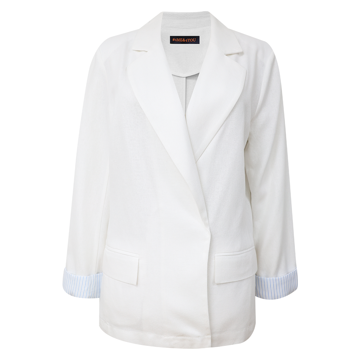 Blazer oversize con pu&ntilde;o a rayas para Mujer Junior #4ME&4YOU image number null