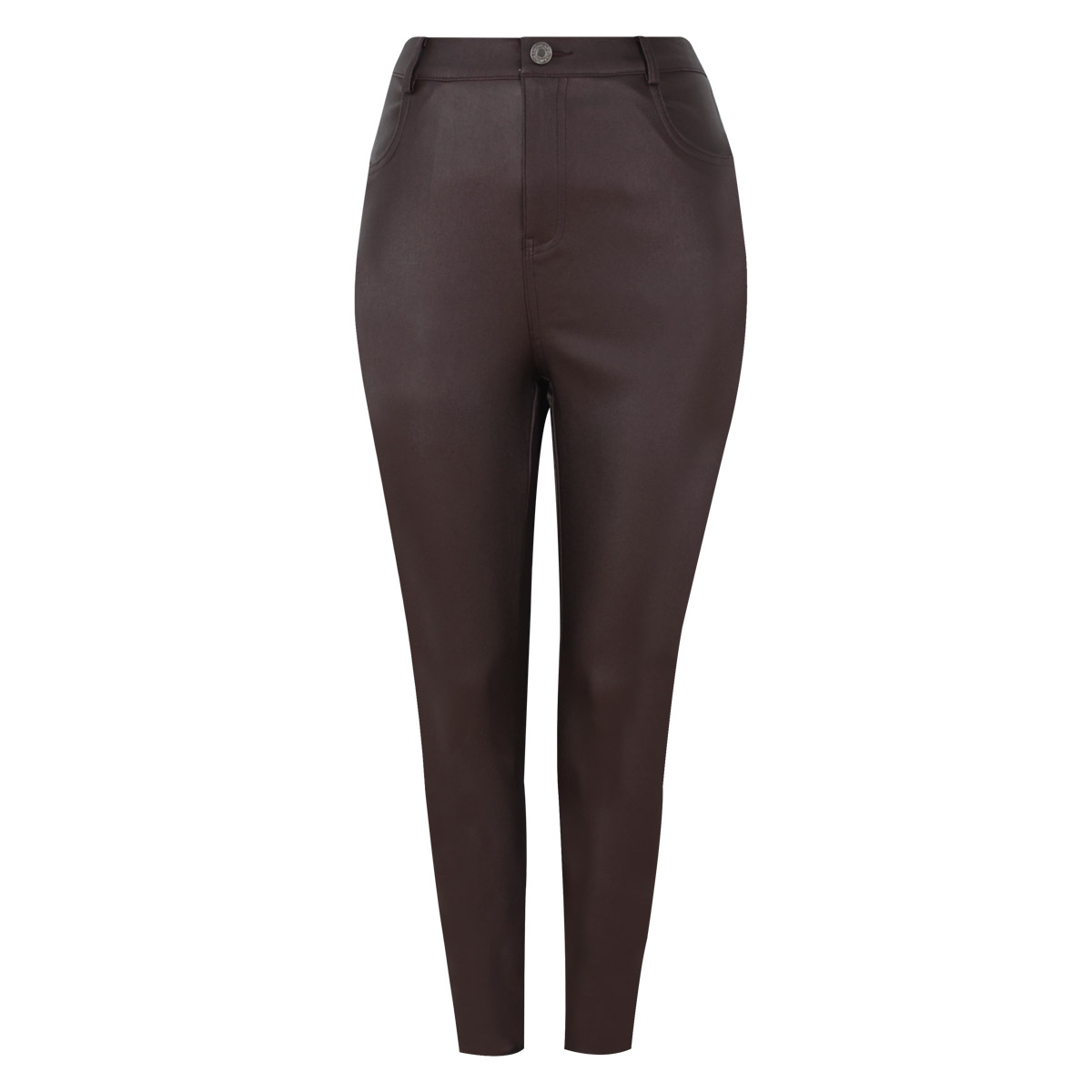 Pantal&oacute;n de Tiro Alto Efecto Tacto Piel para Mujer Junior image number null