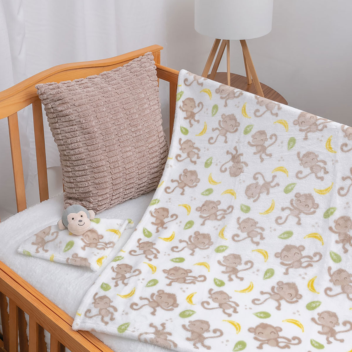 Cobertor Estampado con Mu&ntilde;eco Baby Mink image number null
