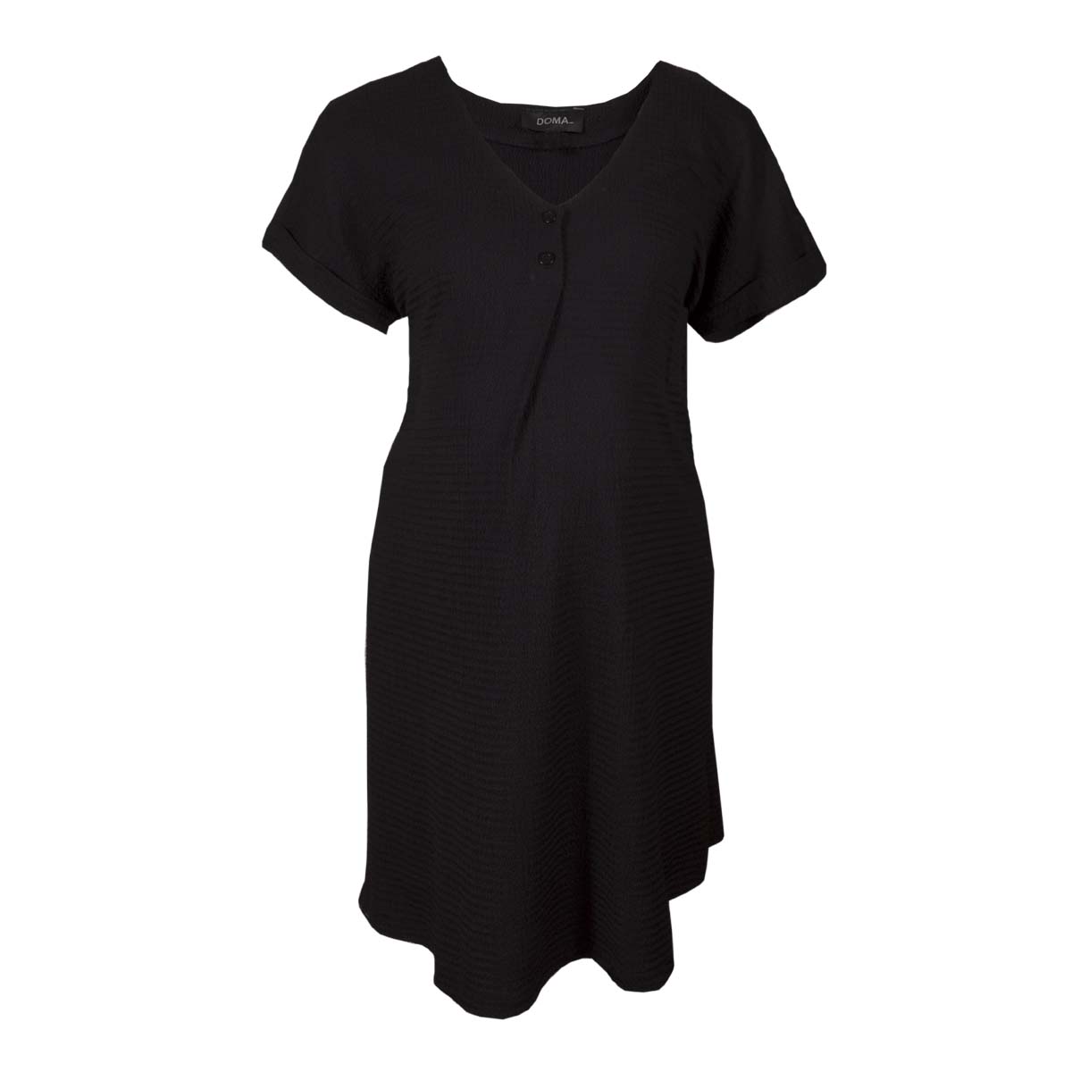 Vestido Liso Manga Corta Doma Para Mujer Maternidad image number null