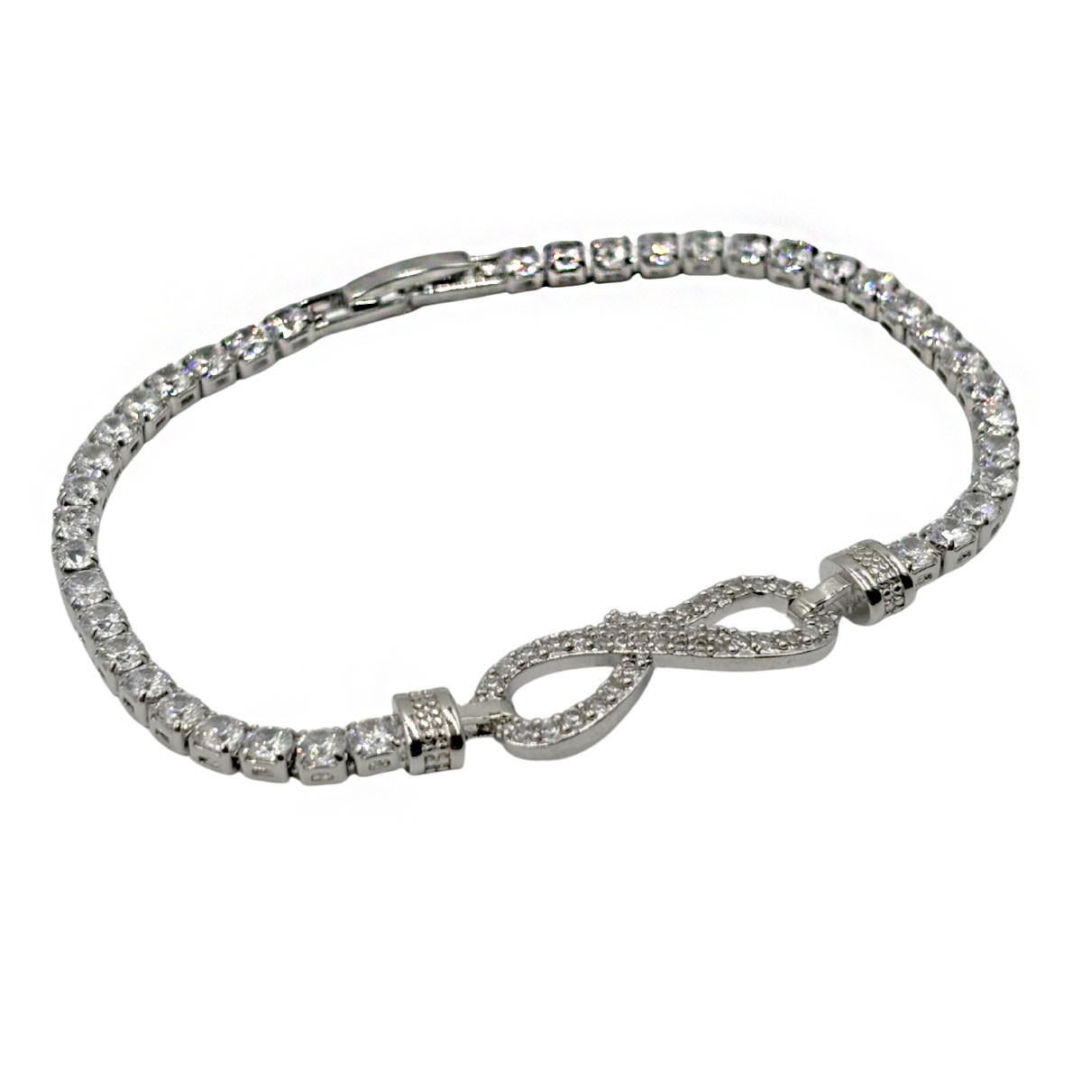 Pulsera Infinito Plateado Aktuales Para Mujer image number null