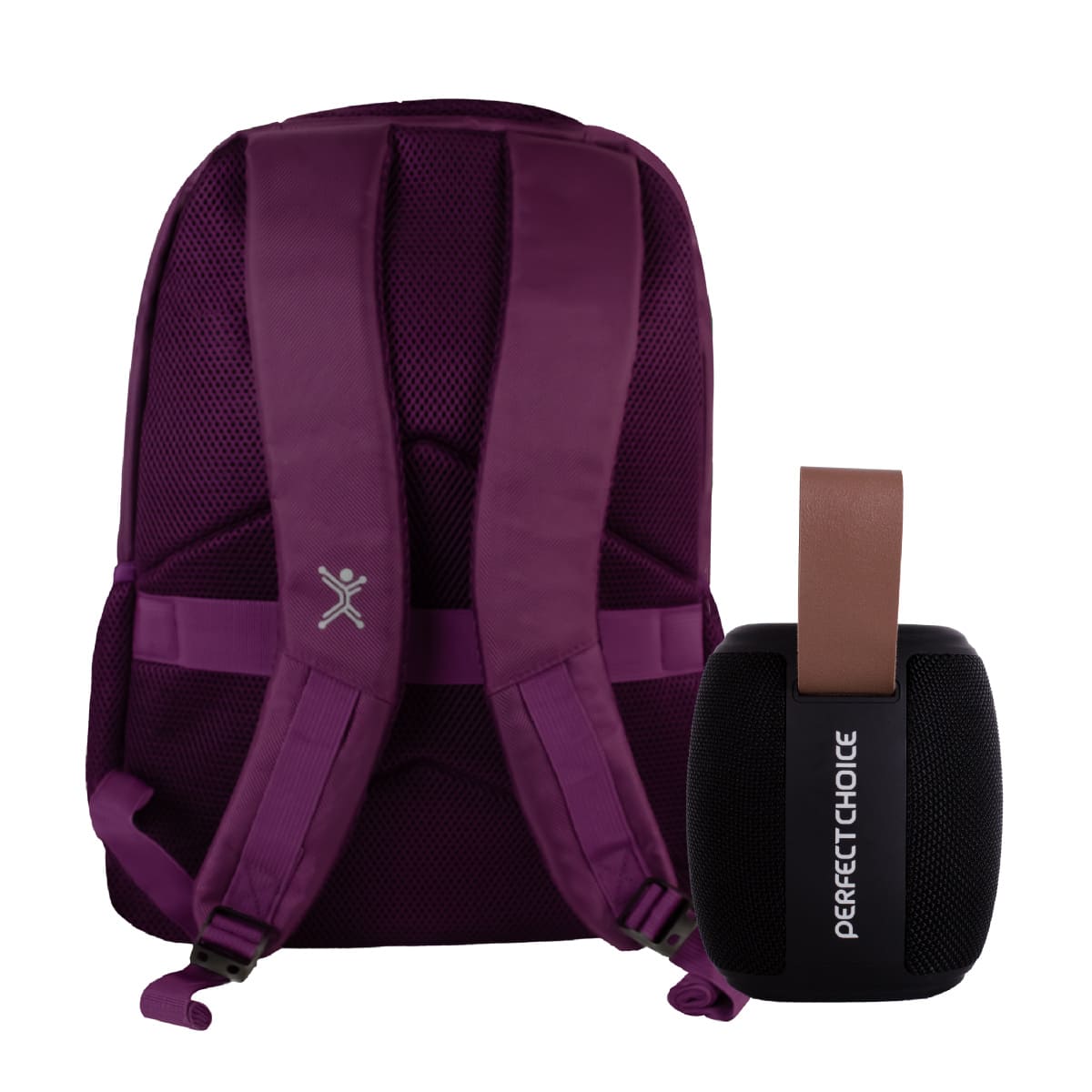Mochila Portalaptop Perfect Choice Essential Morada+ Bocina Novel Drum image number null
