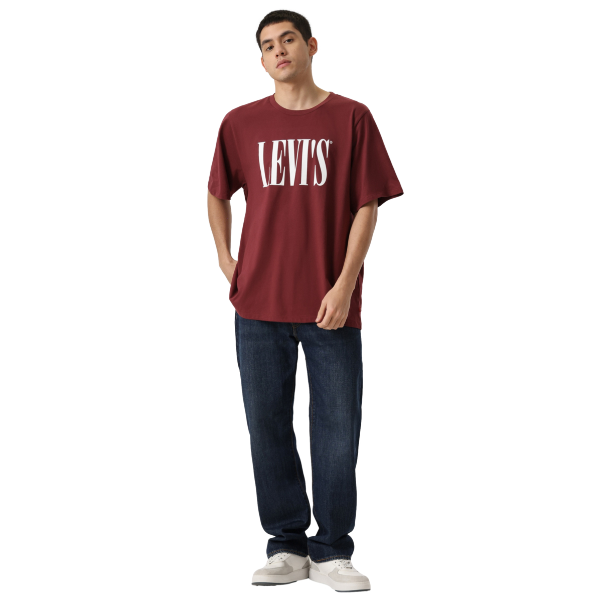 Playera con Grafico Levi's Rojo Manga Corta para Hombre Plus image number null