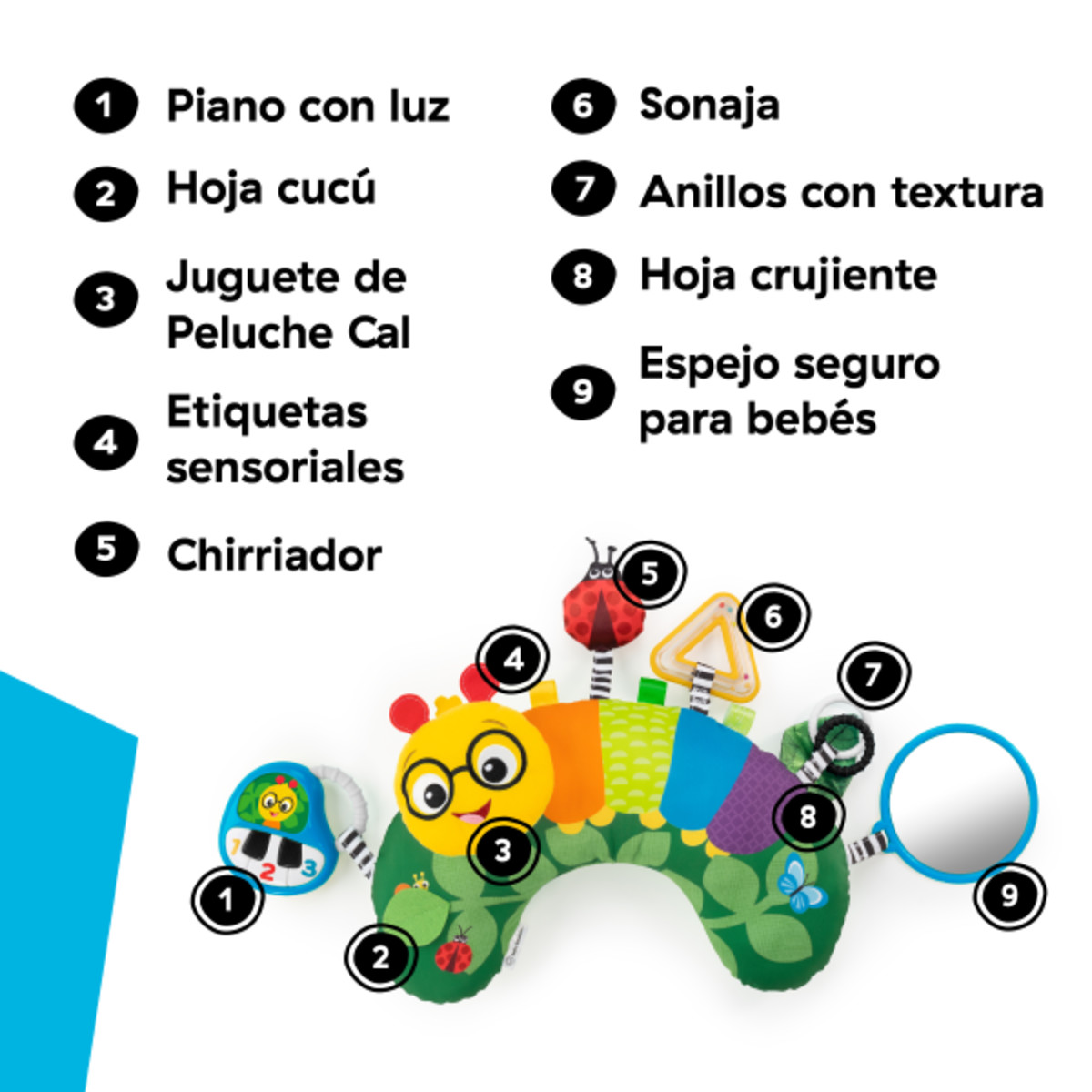 Coj&iacute;n de Oruga Multisensoriales Baby Einstein image number null